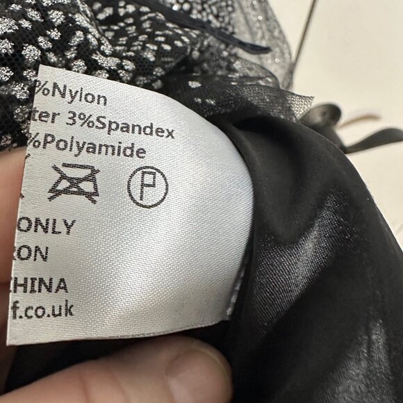 ModCloth x Collectif Stun&Done Florence Swing Dress Black and Silver US16 - Picture 6 of 10